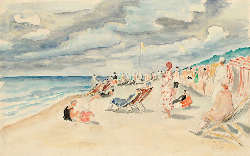 La plage de Deauville, Henri Lebasque par The Masters