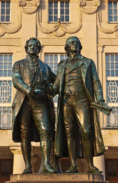Monument Goethe et Schiller à Weimar par Werner Dieterich