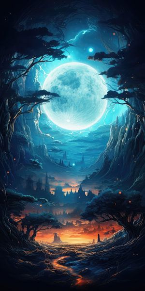 Fairytale landscape surreal abstract and bizarre by Art Bizarre