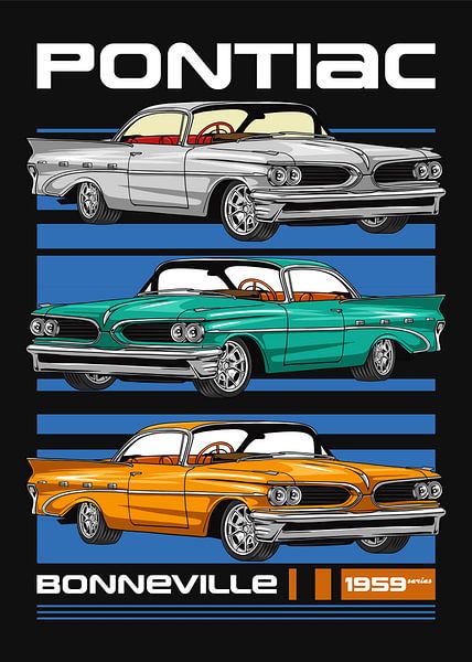 Pontiac Bonneville Muscle Car by Adam Khabibi