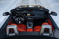 BMW Z4 M40i interior in the snow