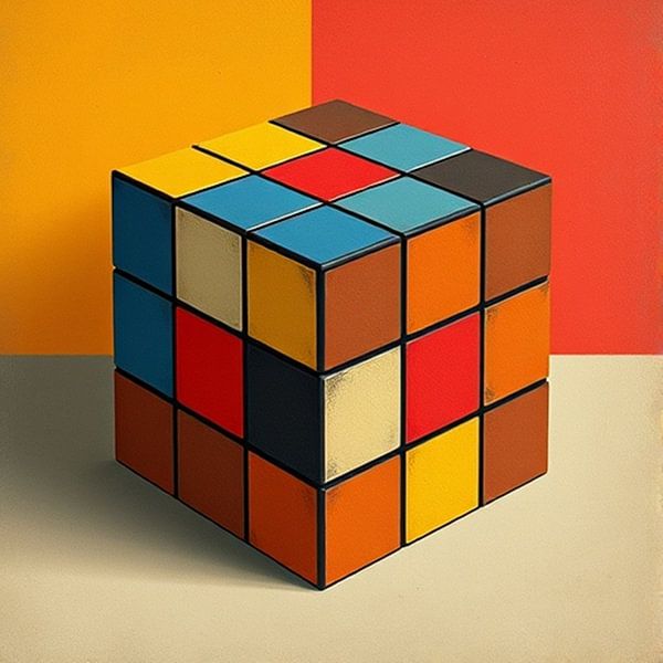 Der Würfel von Rubik's Retro. von J.a Dijkstra