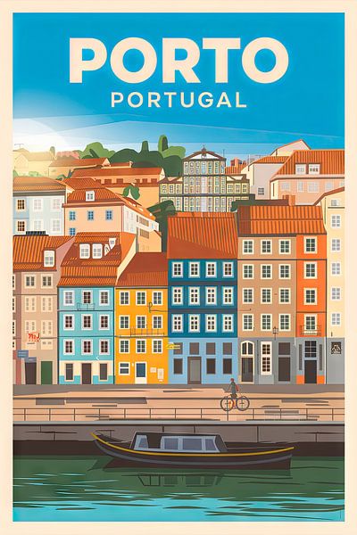 Porto, Portugal par Poster Art Shop