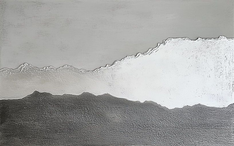 Rustige scheiding tussen licht en donker in een abstracte vorm van Color Square