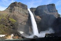 Háifoss Wasserfall im isländischen Hochland