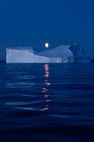 Moon over Greenland