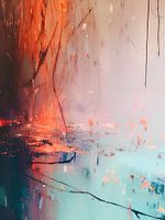 Herbstlaub auf dem See