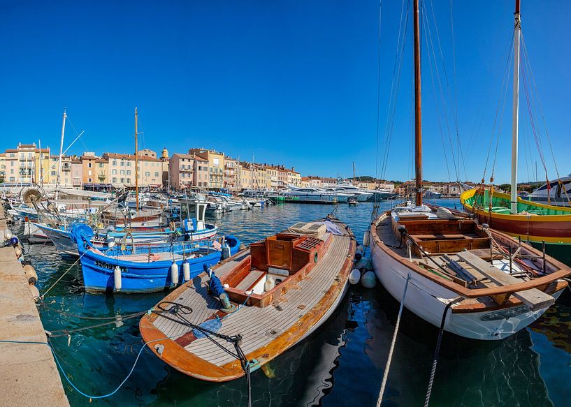 Alter Fischerhafen, Saint Tropez, Var, Frankreich von Rene van der Meer