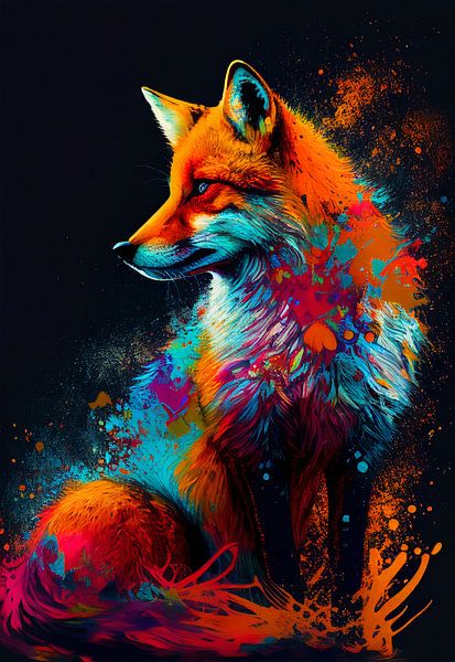 Renard coloré par drdigitaldesign