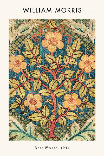 William Morris - Couronne de roses par Walljar