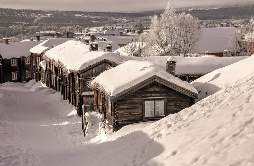 Winter in Røros, Norwegen von Adelheid Smitt