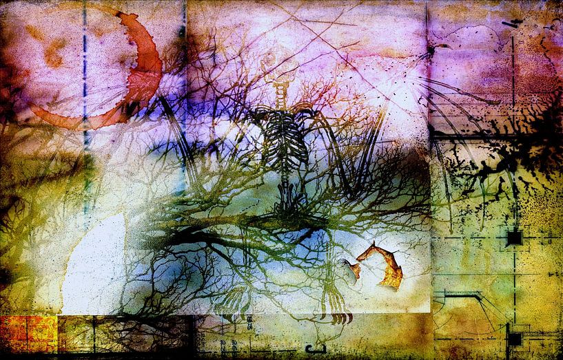 Fledermaus-Skelett Alptraum Halloween von Dorothy Berry-Lound