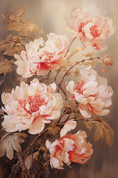 Peonies by Wall Wonder