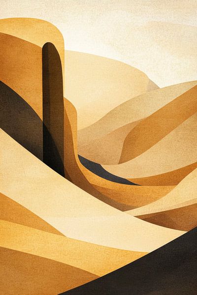 Paysage désertique par Poster Art Shop