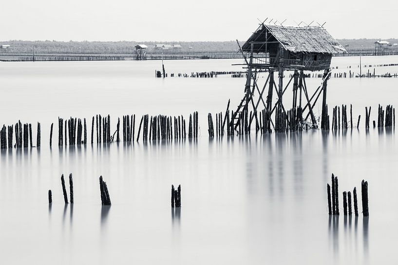 Fisherman's hut in Bang Tabun, Thailand by Johan Zwarthoed