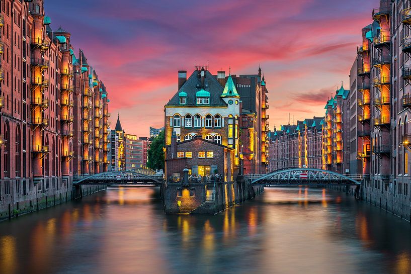 Speicherstadt à Hambourg, Allemagne par Michael Abid