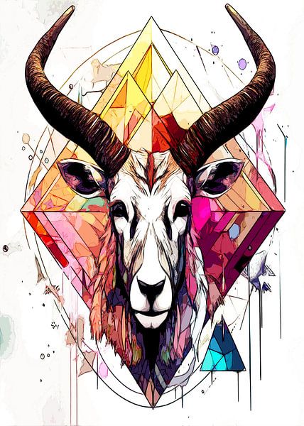 chèvre abstraite par irvan halim