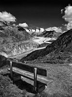 Please, sit down! Aletsch Glacier Switzerland