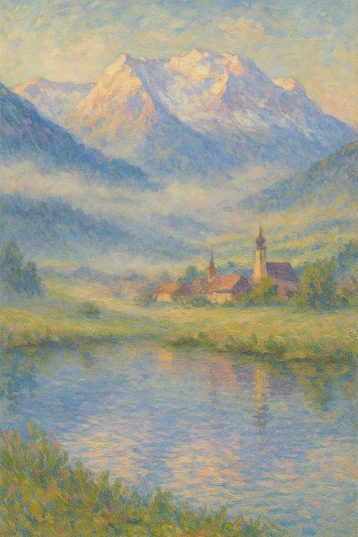 Nebel über den bayerischen Alpen von Travel Shop