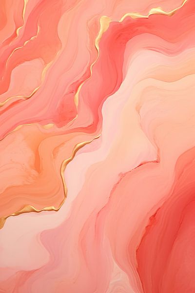 Abstract Gold Art | Liquid Elegance by Abstract Painting