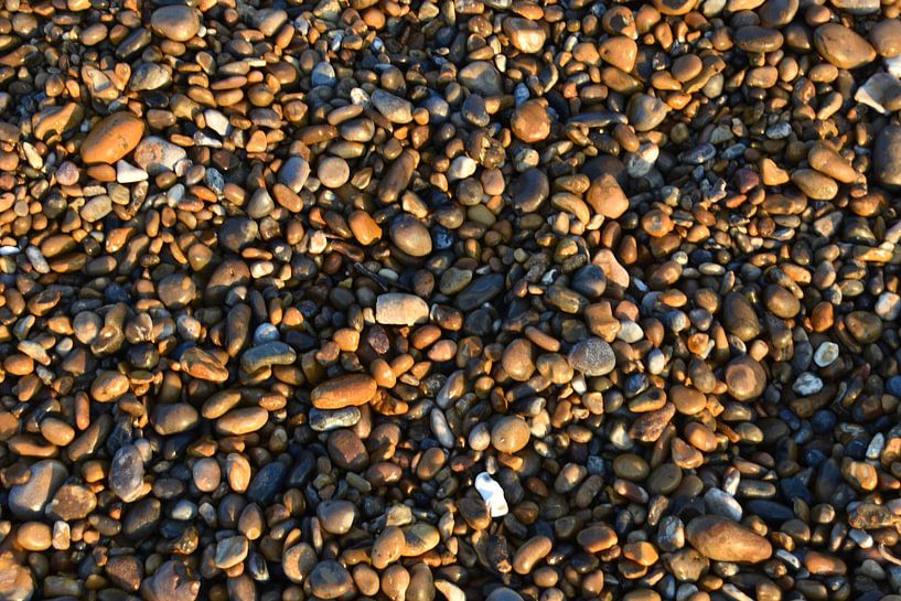 Kiezelstenen op het strand van Hans Lok