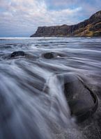 Sunset Talisker Bay Beach, (Isle of Skye, Scotland)