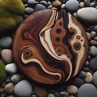 organisch im Holzmuster