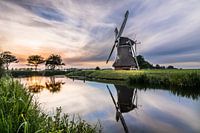 Zonsondergang bij de Krimstermolen