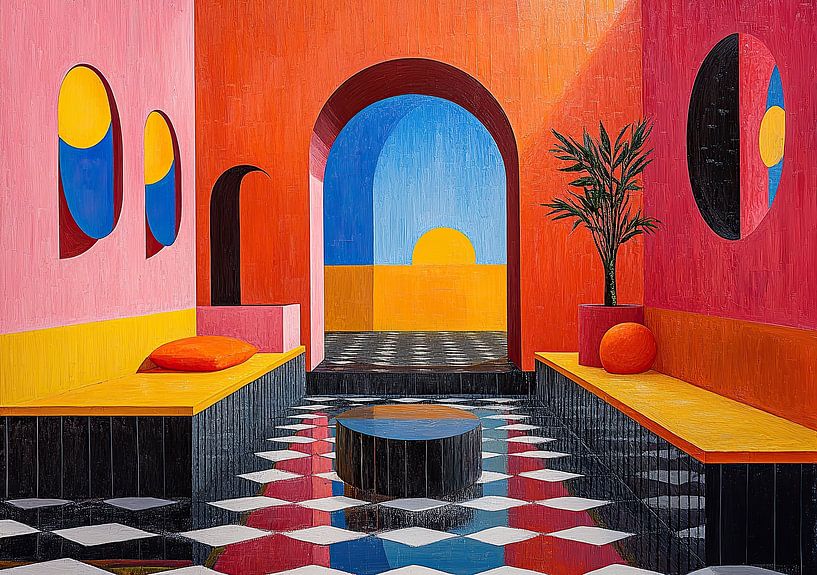 Surréalisme Architecture Design Géométrie par Niklas Maximilian