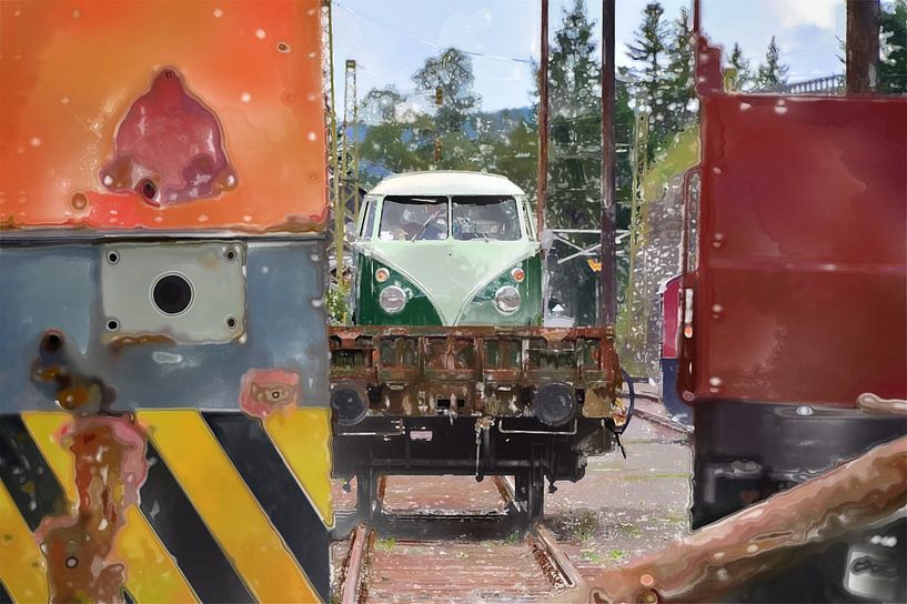 Duitse camping - Bus ART 1.0 van Ingo Laue