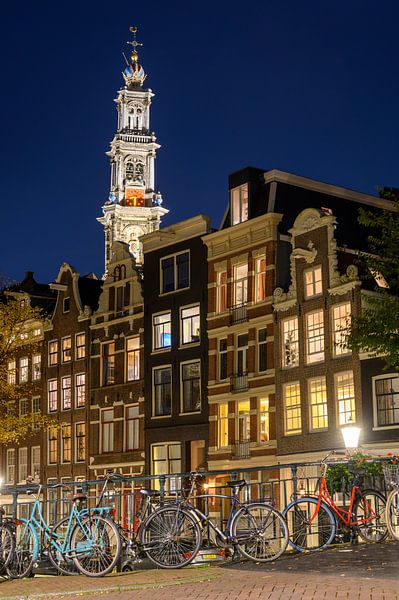 Evening on the Bloemgracht in Amsterdam by Peter Bartelings