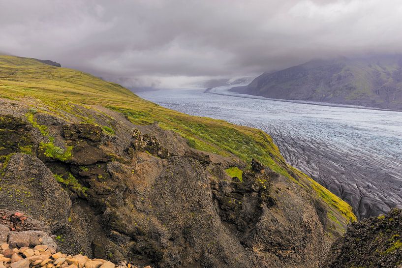 Skaftafellsjökull-Gletscher im Skaftafell-Nationalpark, Island von Sjoerd van der Wal Fotografie