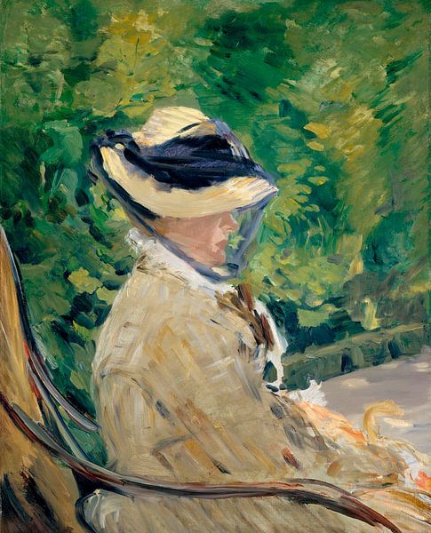 Madame Manet at Bellevue, Édouard Manet by Masterful Masters