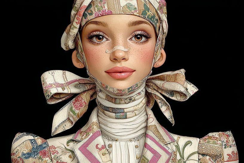 surrealistisches Porträt Frau von Egon Zitter