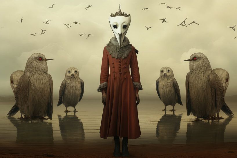 Magically bizarre fairytale landscape with strange creatures by Art Bizarre