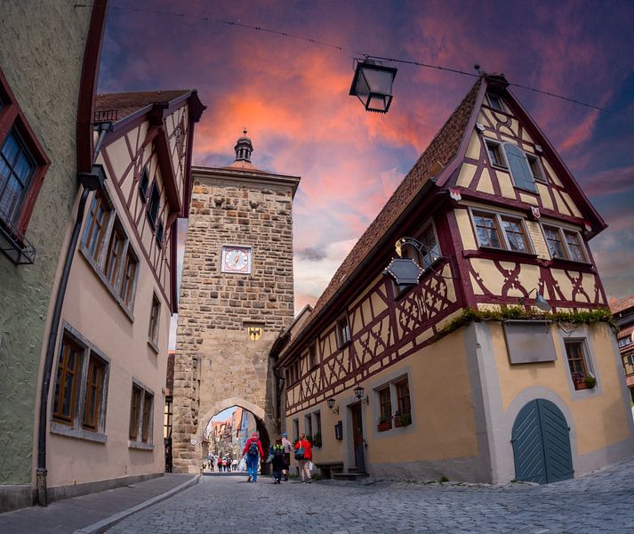 Vieille ville de Rothenburg ob der Tauber en Bavière, Allemagne par Animaflora PicsStock