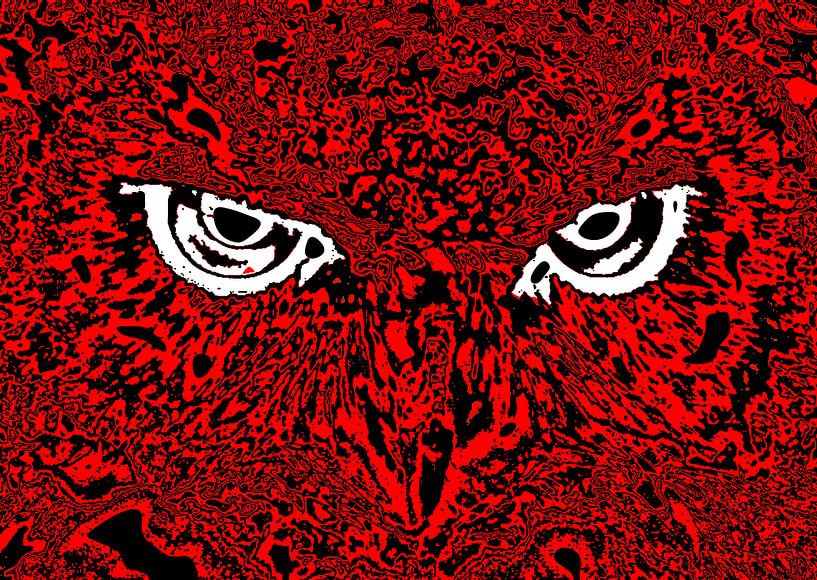 Owl's face #5 by Leopold Brix