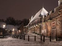 Koppelpoort Amersfoort mit Schnee
