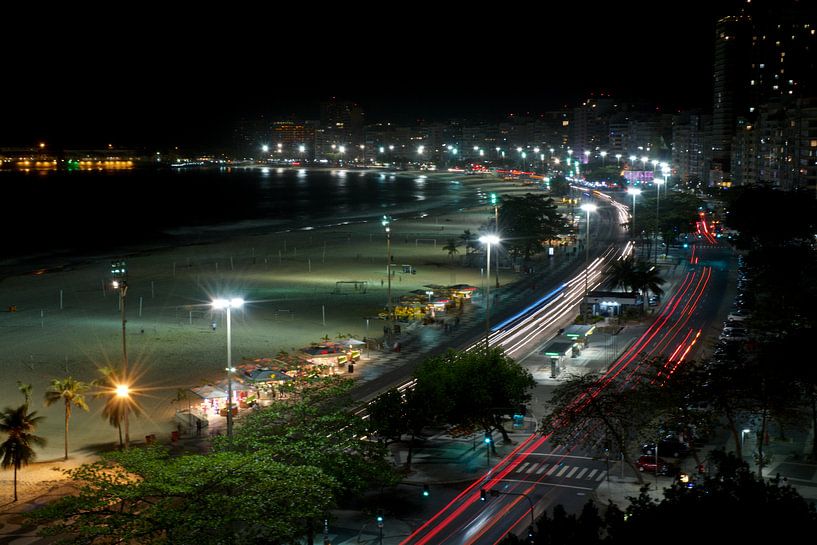 Copacabana by night, Rio de Janeiro by Dirk-Jan Steehouwer