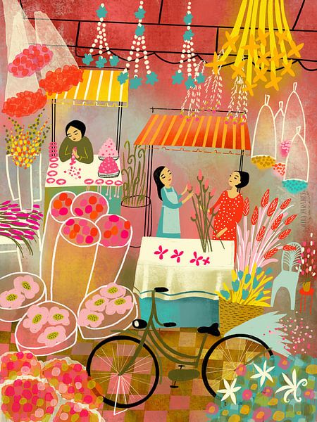 Blumenmarkt Bangkok von uta krogmann