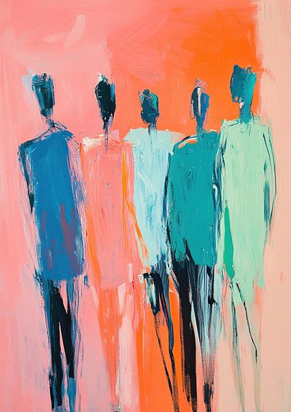 Abstract figures in colour by Art Whims