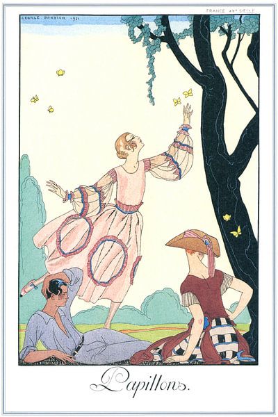 George Barbier - Papillons by Peter Balan