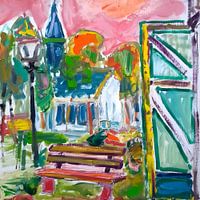 Weiße Kirche von Groet