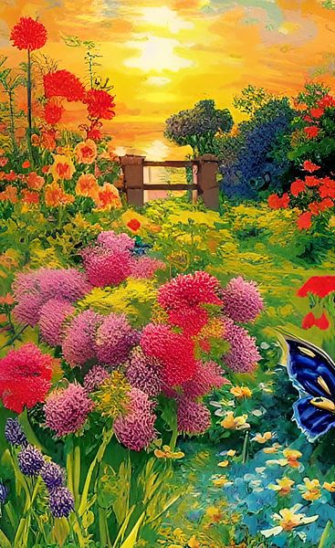 Japanese Garden by The Art of Mark Fischer