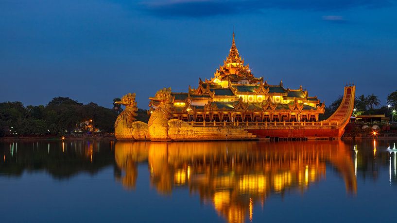 The Royal Barque in Yangon by Roland Brack