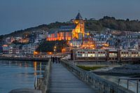 Normandie, Le Tréport, vue sur l'église Saint-Jacques