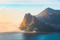 Hout Bay in Cape Town is taken over by the fog - South Afrika