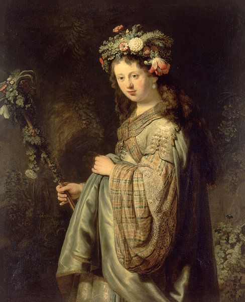 Saskia en Flora, Rembrandt par Rembrandt van Rijn