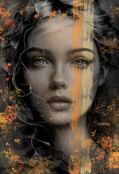 Realistic portrait of a young woman by Ljupka Kareska