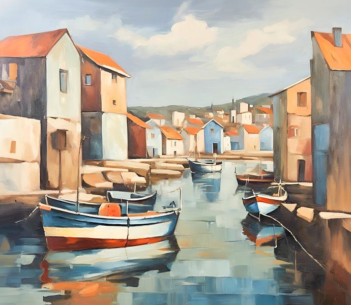 Fishing port by Kees van den Burg